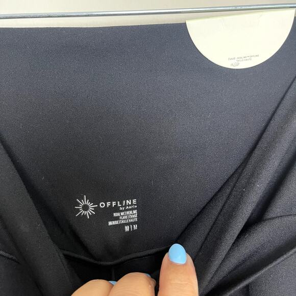 NWT OFFLINE By Aerie Real Me High Waisted Crossover Flare Legging Women's Sz M - Picture 4 of 7